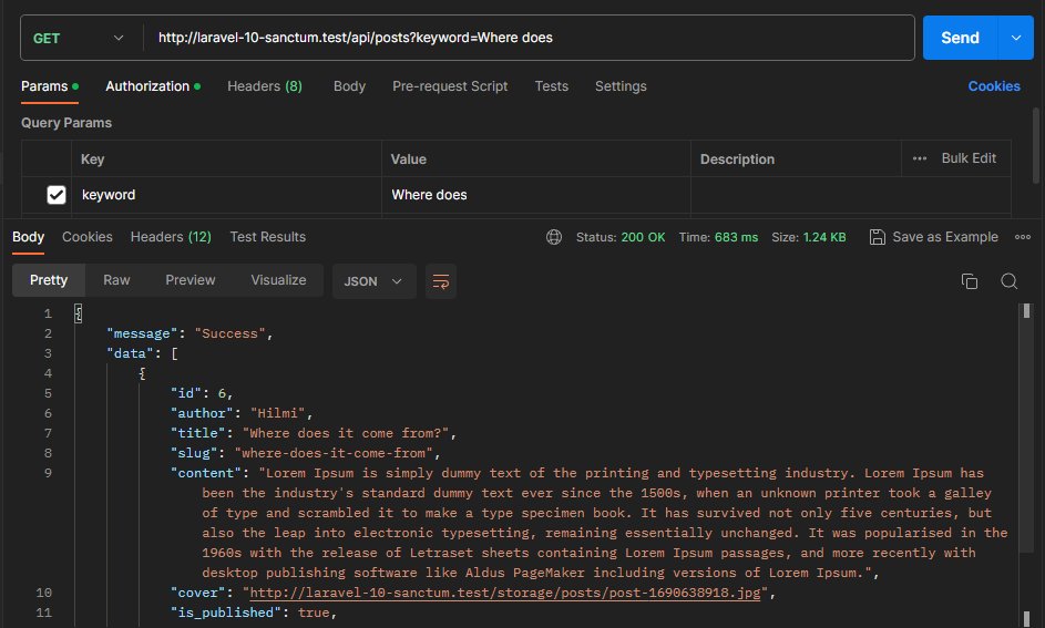 get posts index