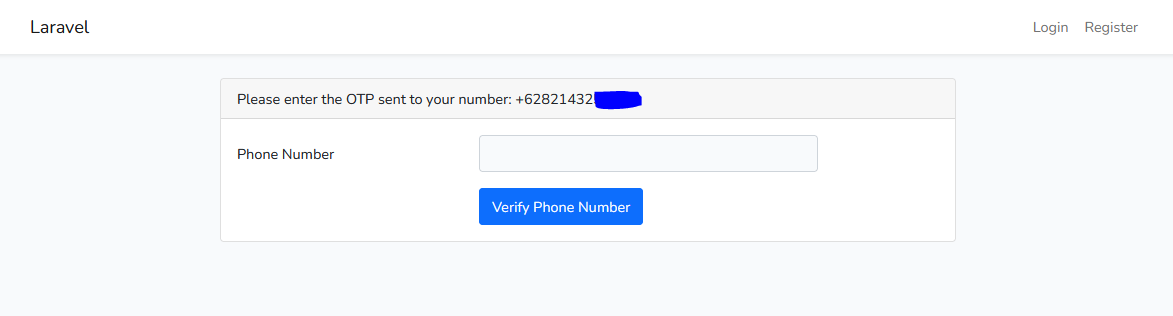laravel twilio verify phone number