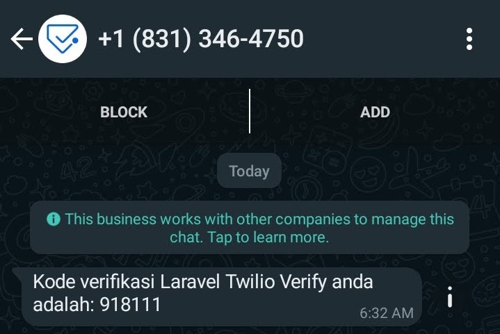 twilio whatsapp chanel